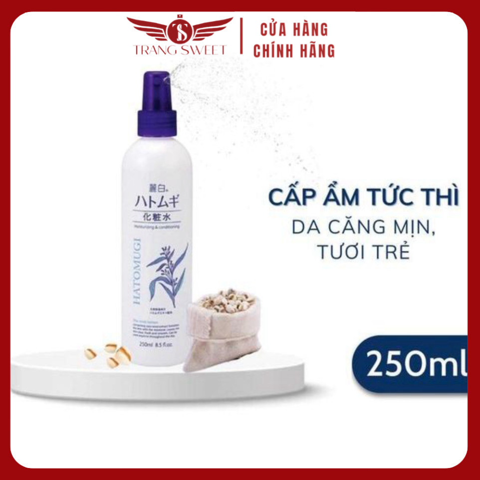 XỊT KHOÁNG CẤP ẨM TRẮNG DA HATOMUGI Ý DỸ 200G