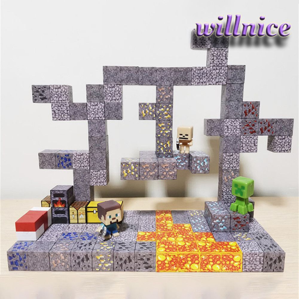 Kigift Minecraft DIY Magnetic Building Blocks Basic Guitar Lesson Book Kids Puzzle My Gift World Bas