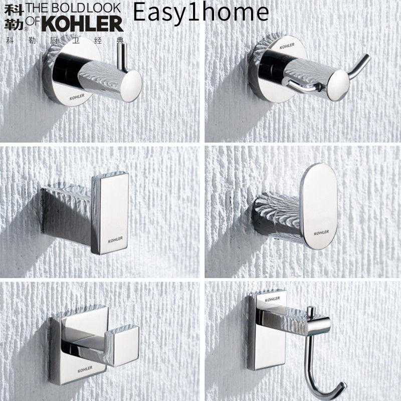 Kohler Phòng tắm cổ điển Thiết bị vệ sinh Kohler304Móc treo quần áo bằng thép không gỉ, móc treo tườ