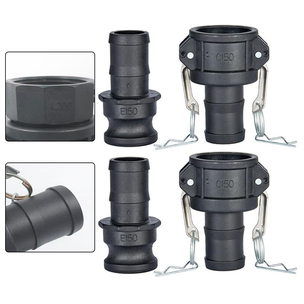 Phụ kiện khóa Cam 2PC 1-1 / 2 ” C + Etype Phụ kiện ren bên trong + Phụ kiện đầu ống