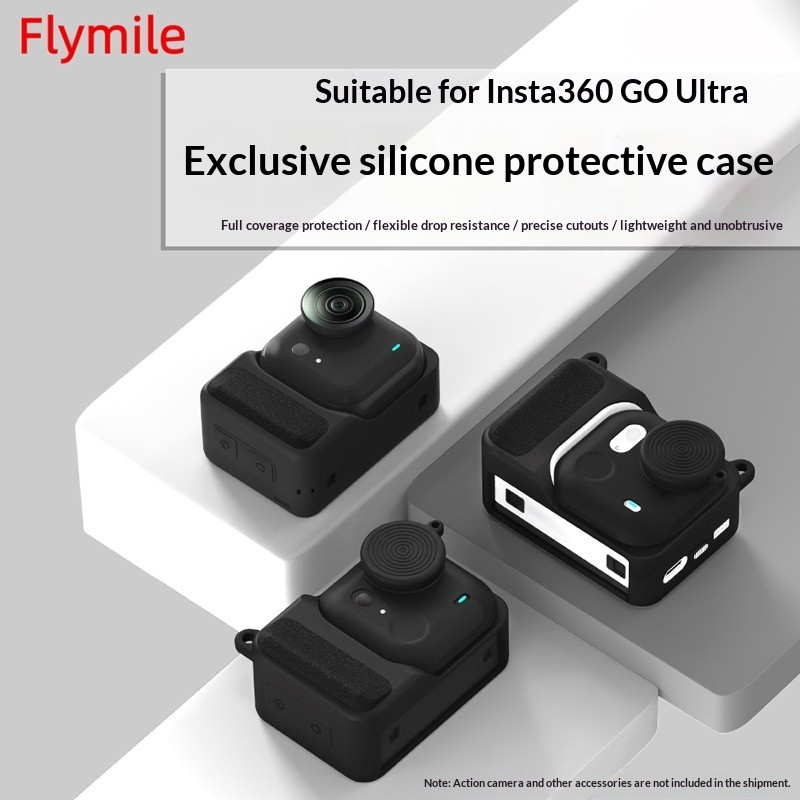 Thích hợp cho Shadowstone Insta360 GO Ultra Silicone Case Vỏ bảo vệ ống kính máy ảnh thể thao Phụ ki