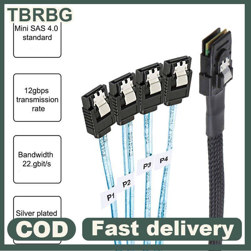 Cáp SAS SATA Mini-SAS SFF-8087 Đến 4 Cáp SATA Mini SAS 4i SFF8087 36P Đến 4 Cáp SATA 7P 12Gbps 1 / 0