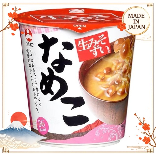 Asahimatsu Foods Raw Miso Nameko 60g x 6 pieces nmshop