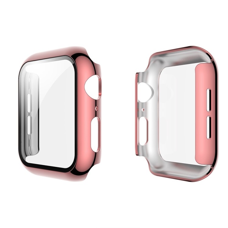 Ốp PC mạ điện + Vỏ bảo vệ tích hợp phim cường lực cho Apple Watch Series 5 & 4 44mm