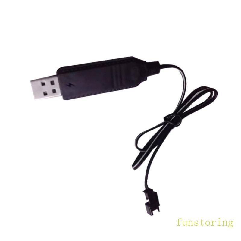 VUI VẺ 2Pin Cắm Cáp Sạc USB Dây 3 7V Sạc Cắm Đồ Chơi Từ Xa Cho 18650