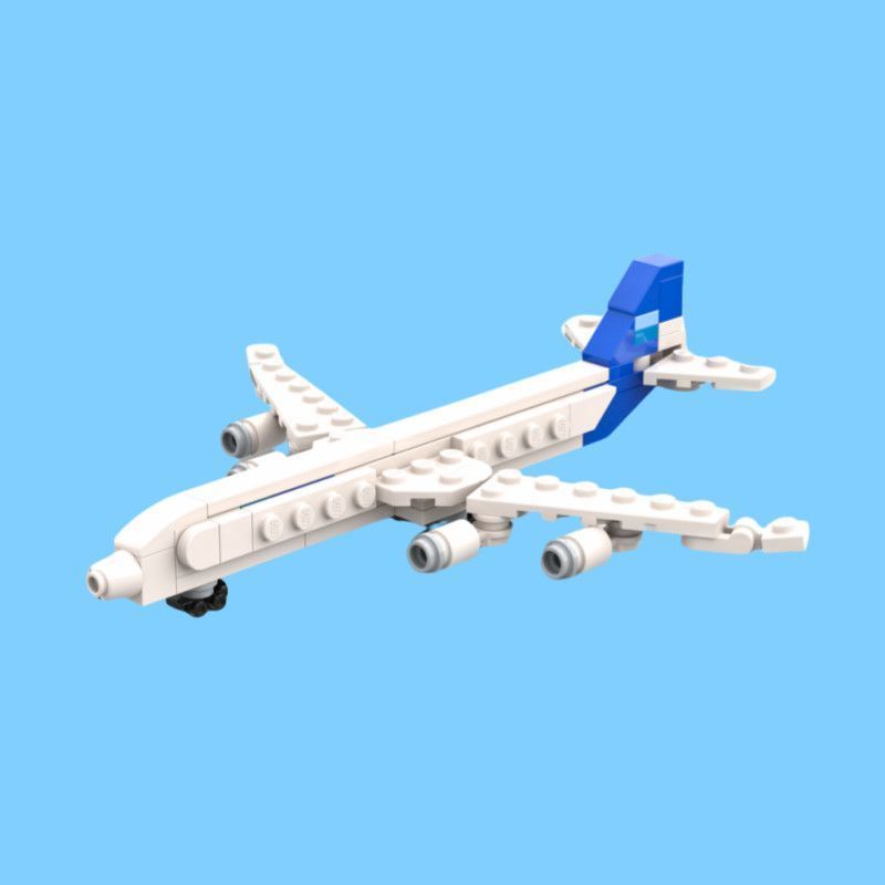 Khối lắp ráp máy bay mô hình Airbus A340 phong cách Hàn Quốc, hàng có sẵn, J3202605142