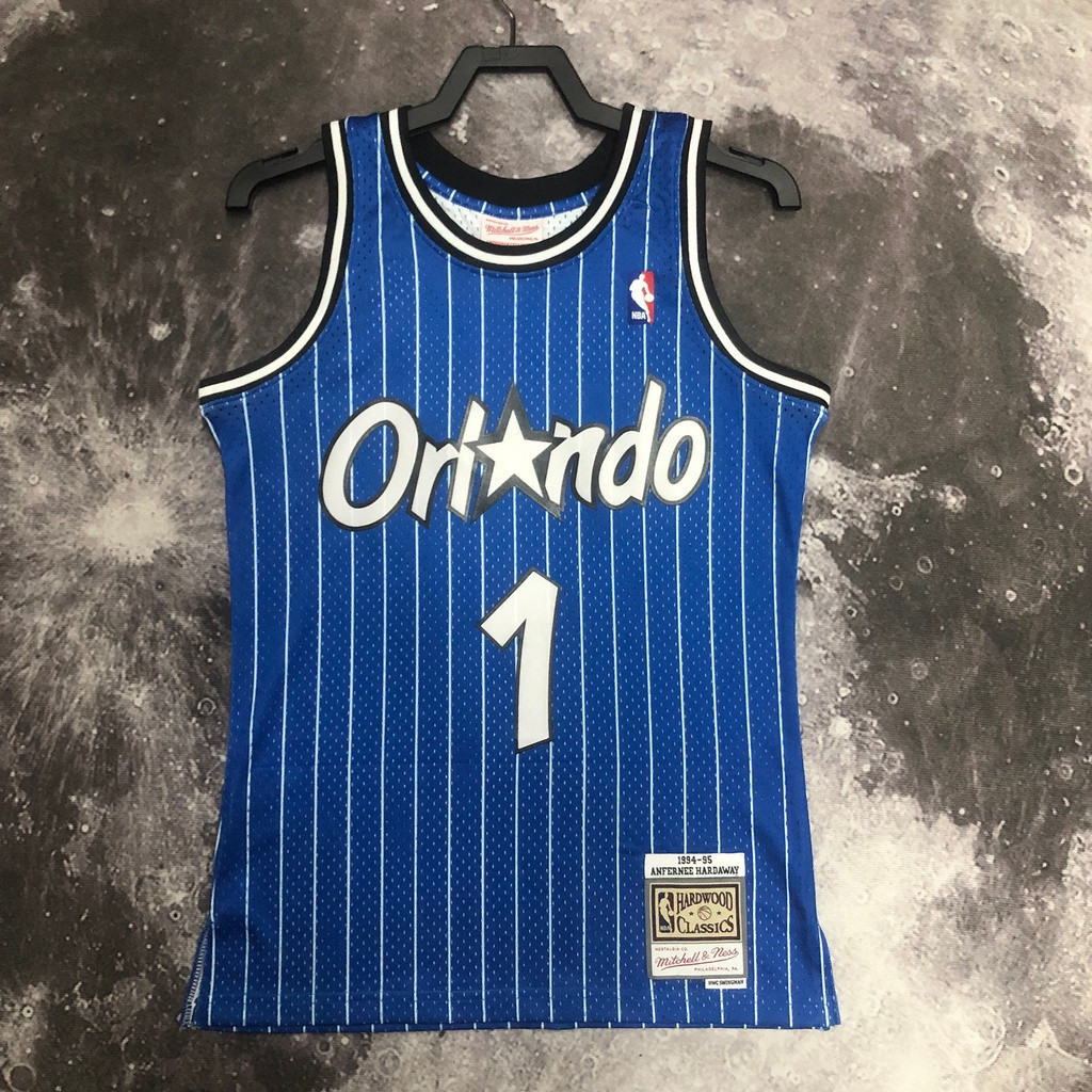 JOCELN Hot Press Authentic Nam Jersey Orlando Magic Penny Hardaway 1994-95 Mitchell Ness Blue Hardwo