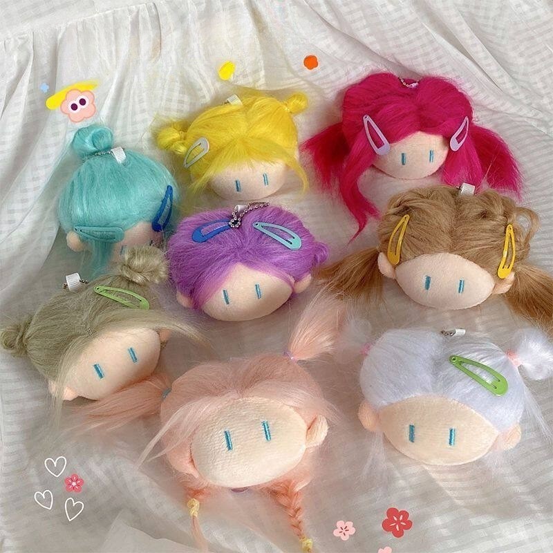 Búp bê chiên đầu bóng Bestie 's Little Thing Hai búp bê Cotton Mặt dây chuyền sang trọng Món quà nhỏ