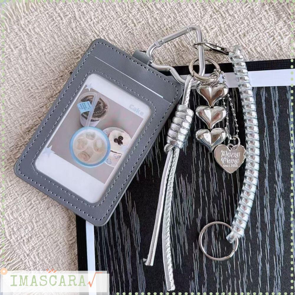 Hộp đựng thẻ IMASCARA, Bao da PU Y2k Kpop Idol Photocard, Túi đựng thẻ ảnh INS Idol thời trang