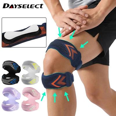 DAYSELECT 1 Cái Thể Thao Kép Dây Đeo Patellar Nén Bóng Rổ Đi Xe Đạp Meniscus Hỗ Trợ Đầu Gối