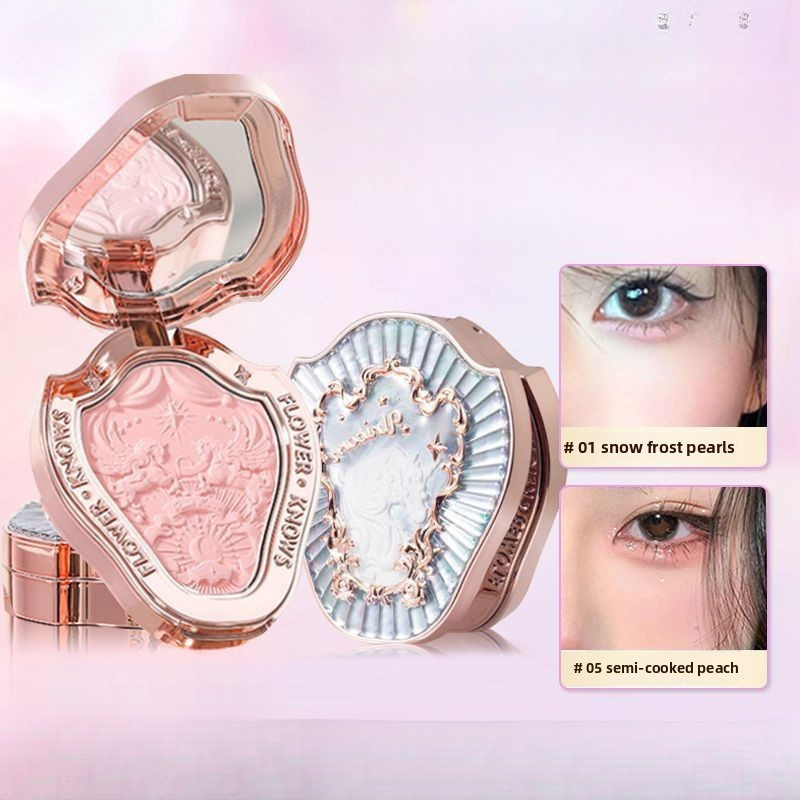 Flower knows blush FLOWER BIẾT Unicorn Blush Powder Bầu không khí ngọt ngào Tinh tế và bột Mờ màu tự