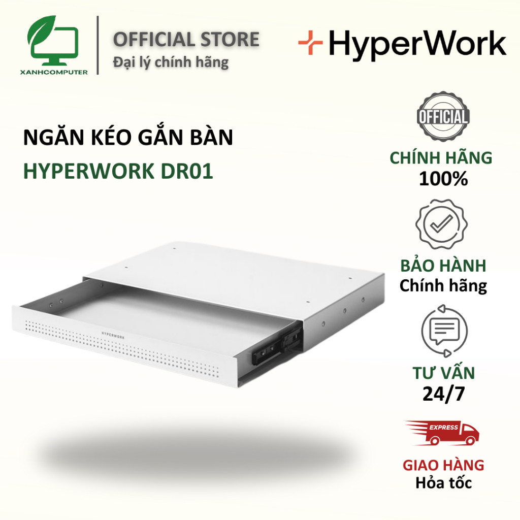Ngăn kéo gắn bàn HyperWork Steel Drawer DR01