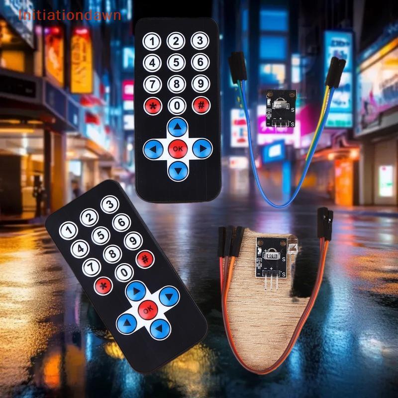 [Initiationdawn] 1 Bộ Mô-đun điều khiển từ xa hồng ngoại HX1838 Mô-đun thu hồng ngoại không dây Bộ D