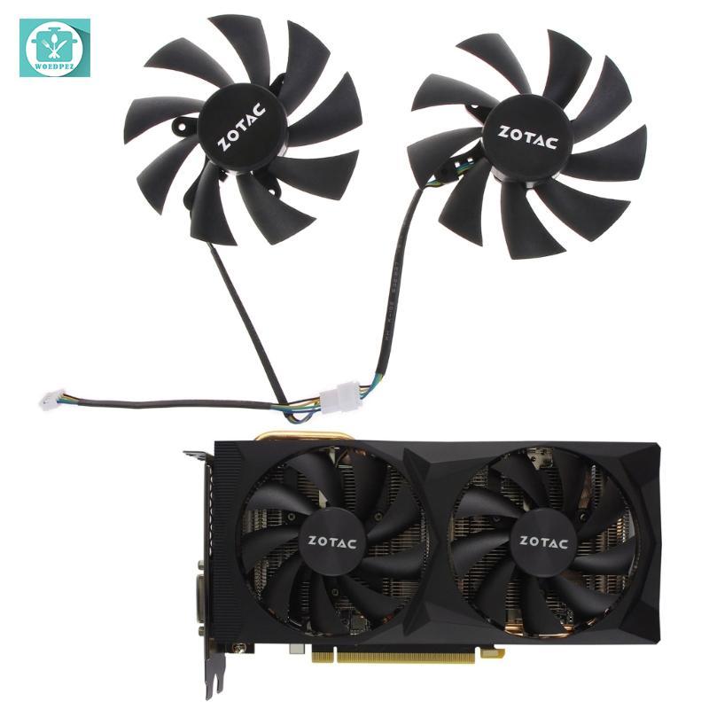Woedpez 4Pin 12V GPU Card Đồ Họa Quạt Làm Mát VGA Cho Zotac RTX2060 2060 SUPER Destroyer HA HB Card 