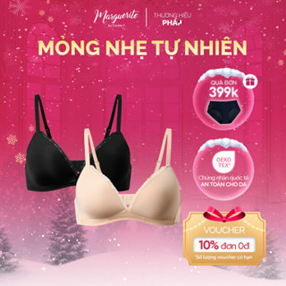   Deal Độc Quyền  COMBO 2 Áo lót nữ mút mỏng không gọng Cup áo viền ren chất thun lạnh chuẩn OEKO-TEX | CORÈLE 50183 