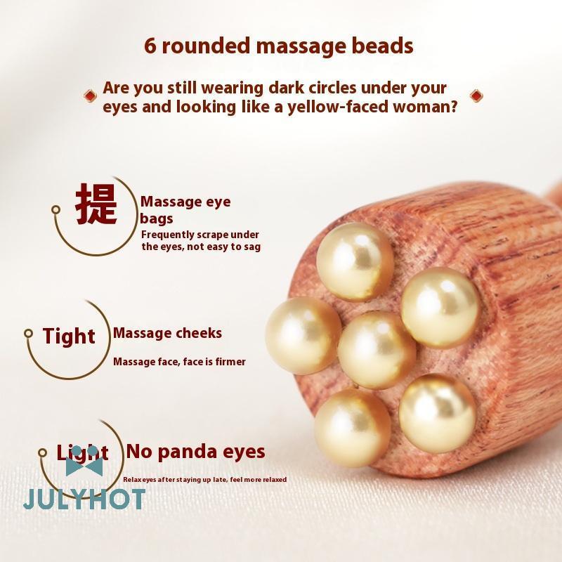 COOL pod Beauty Professional Brass & Rosewood Facial Gua Sha Tool Eye Relaxation Spot Meridians Acup