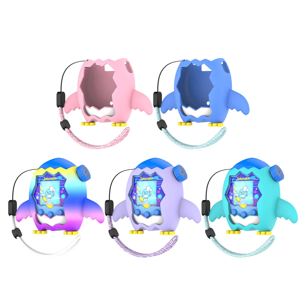 Ốp Lưng Silicon Cho Tamagotchi Paradise Có Dây Buộc, Vỏ Bảo Vệ Có Tấm Bảo Vệ Màn Hình Và Dây Buộc Ch