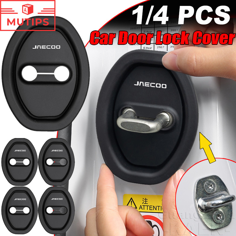 JAECOO Silicone Khóa Cửa Ô Tô Tấm Chống Va Chạm Khóa Cửa Bảo Vệ Hấp Thụ Cho JAECOO J7 J8 J6 J5 7 6 5
