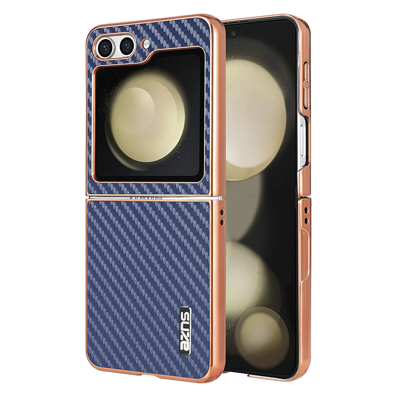 Ốp điện thoại bằng sợi Carbon cho Samsung Galaxy Z Flip 7 FE vỏ chống nứt GalaxyZ Flip7 7FE Flip7FE 