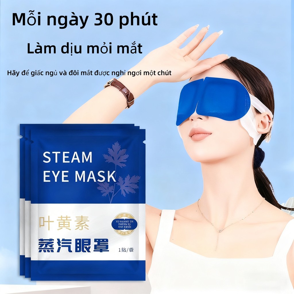 Mặt Nạ Mắt Nóng Mặt Nạ Xông Hơi Nước Giảm Căng Thẳng Mờ Quầng Thâm Bọng Mắt Thư Giãn Ngủ Ngon Steam 