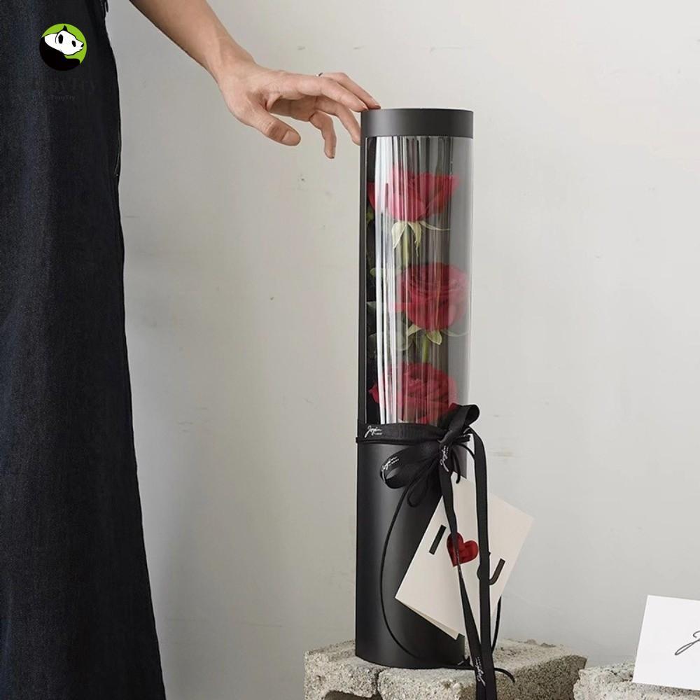 ALISON 5 Chiếc Ôm Xô Bó Hoa, Hộp Hoa Hồng Trong Suốt Lãng Mạn, Hộp Đựng Hoa Túi Nhựa Chống Thấm Nước