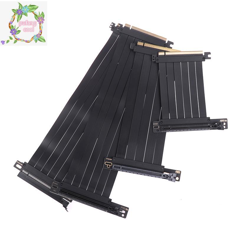 PUCOOL Full Speed PCIE 3.0 4.0 16x Riser Cable Card Đồ họa Cáp nối dài PCIE Express GPU Mở rộng Card