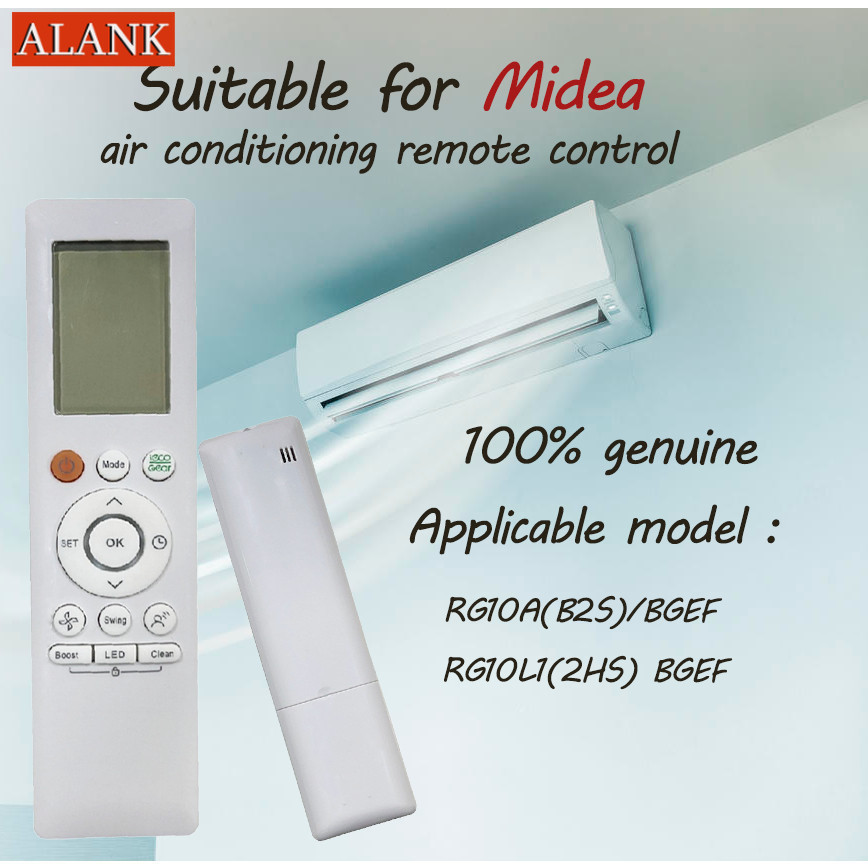 ALANK Thích hợp cho điều khiển  điều hòa Midea RG10A (B2S) / BGEF RG10L1 (2HS) BGEF