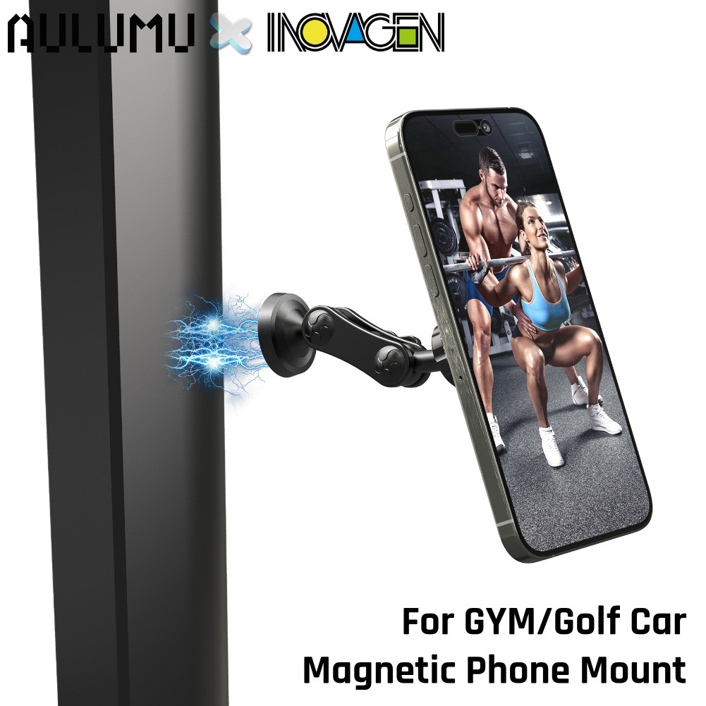 INOVAGEN Gắn Điện Thoại Từ Tính 360 Có Thể Điều Chỉnh Xoay Phòng Tập Gym Kẹp Điện Thoại Đa Năng Golf