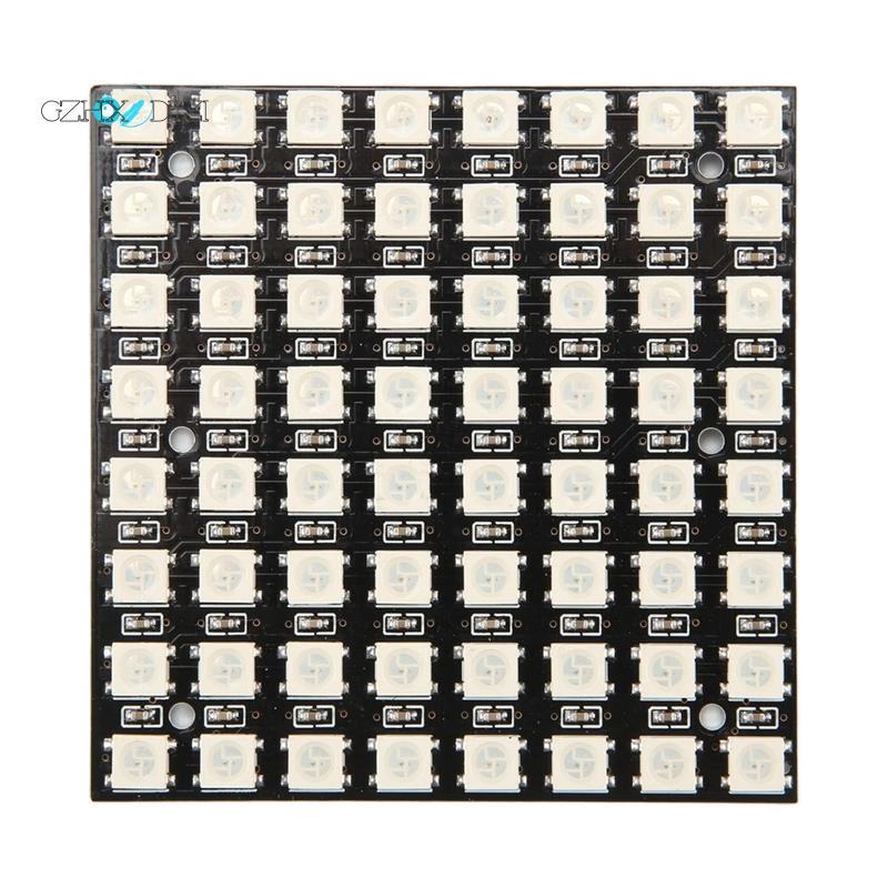 WS2812 LED 5050 RGB 8x8 LED Matrix WS2812B 8x8 64-Bit Full Color 5050 RGB Đèn LED Bảng Điều Khiển