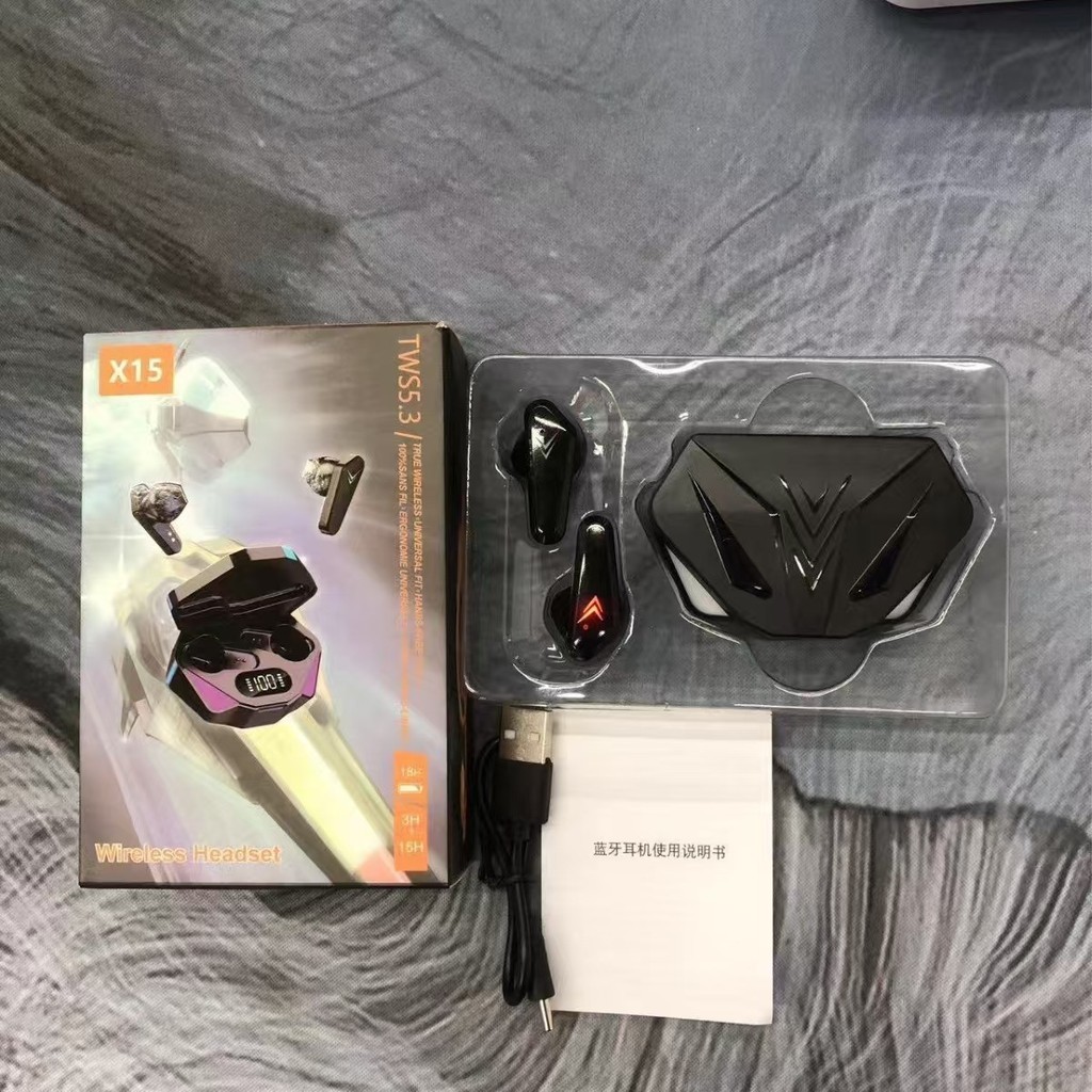 Tai nghe X x15 Tai nghe trò chơi tws Tai nghe chơi Game thời gian trễ thấp Quà tặng 5.13 FQRZ