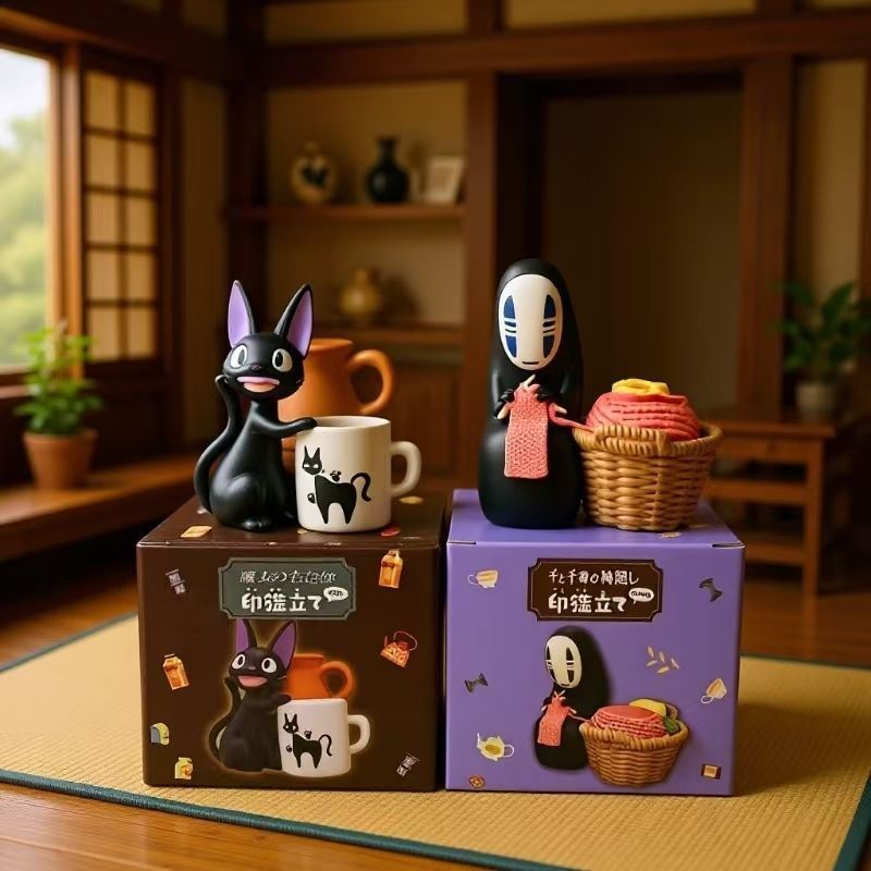 【Fast shipping】blind box ghibli ghibli postcard ghibli decor Mô hình tượng hộp mù