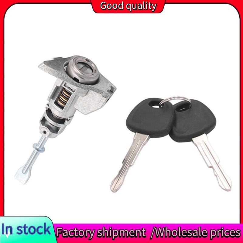 Stock-LH Driver Side Door Lock Xi lanh & Chìa khóa Phụ kiện ô tô Bạc Đồ dùng ô tô cho 1.8L 2.0L 2011