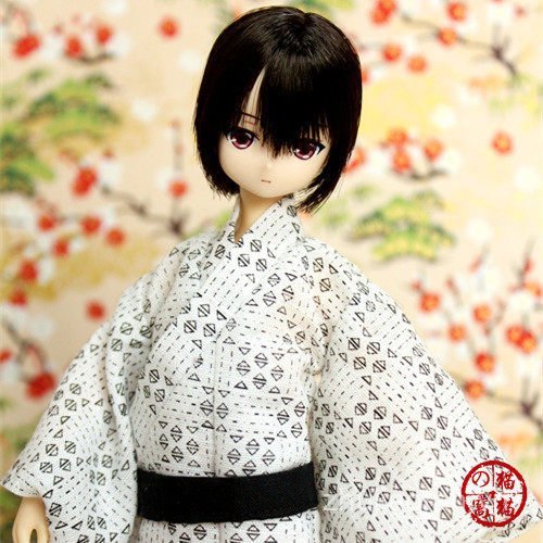 [Tổ mèo mèo] azone azone azone Sáu nam Araki ob Retro Hạt nhỏ Nam Kimono Yukata Quần áo trẻ em