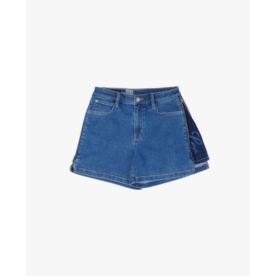 LEE - Quần short jeans nữ phối khóa kéo_LWB012604211027-A09816