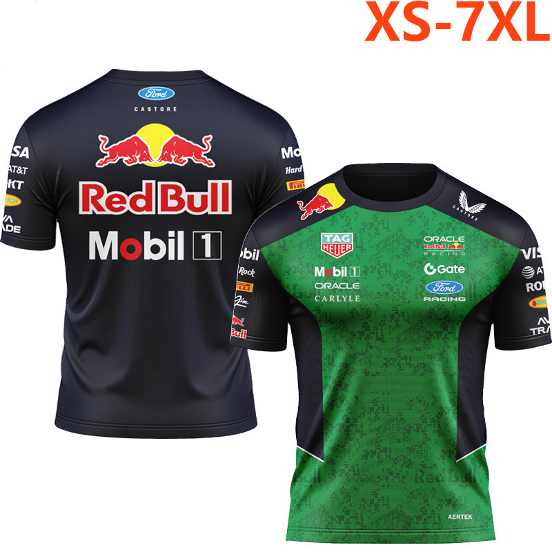 2026 Áo thun ngắn tay Unisex F1 mới + F1 Red Bull Racing Team Jersey