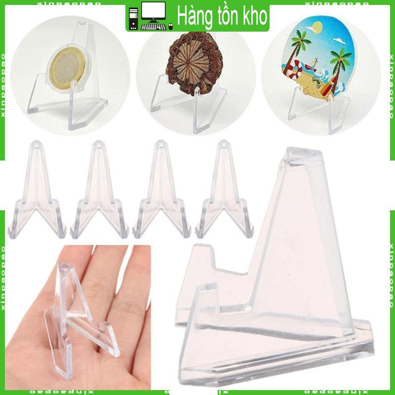 XI Clear Acrylic Coin Display Stand Holder Easel Clear Commemoration Holder Hỗ trợ