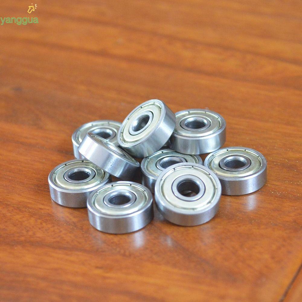 YANGGUA 10 Vòng bi rãnh sâu, Vòng bi kín đôi bằng thép Chrome 6mm x 19mm x 6mm, Động cơ vòng bi thu 