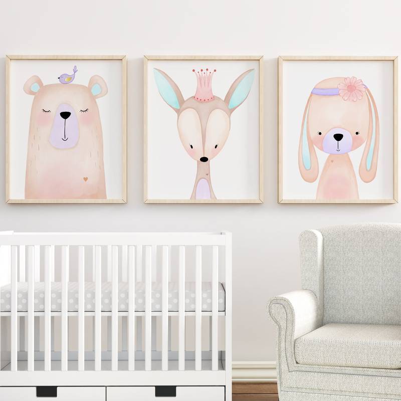 Woodland Mầm Non Bộ Woodland Mầm Non Cô Gái Bé Gái Mầm Non Cô Gái Mầm Non Nghệ Thuật Bé Gái Trang Tr