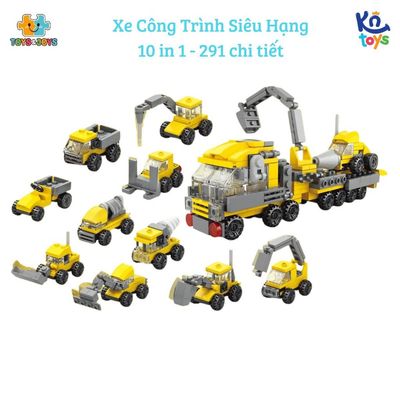 Đồ Chơi Lắp Ráp Toys & Joys 9116 Xe công trình siêu hạng - Engineering Construction