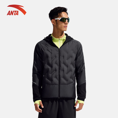 ANTA Áo khoác Nam thời trang thể thao Giữ Nhiệt Siêu Nhẹ Có Nón 1525D5604