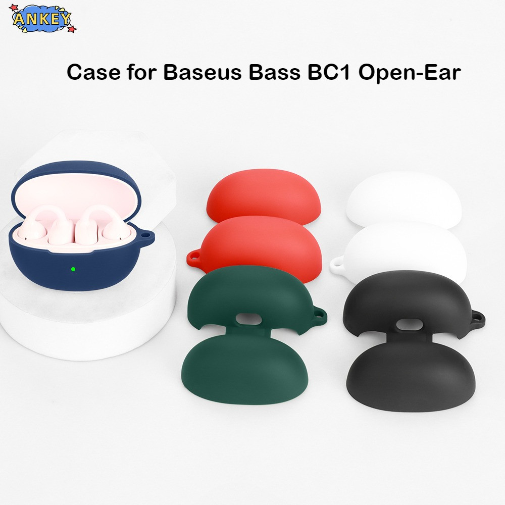Case for Baseus Bass BC1 Open-Ear Protective Silicone Cute Cartoon Covers Wireless Earbuds Shell TWS
