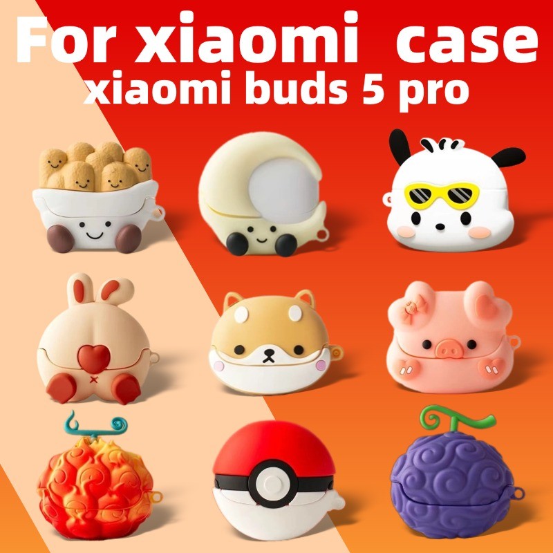 Dành Cho Xiaomi Buds 5 Pro Vỏ Tai Nghe Chống Sốc Xiaomi Buds 5 Pro Vỏ Silicon Chống Sốc Vỏ Tai Nghe 