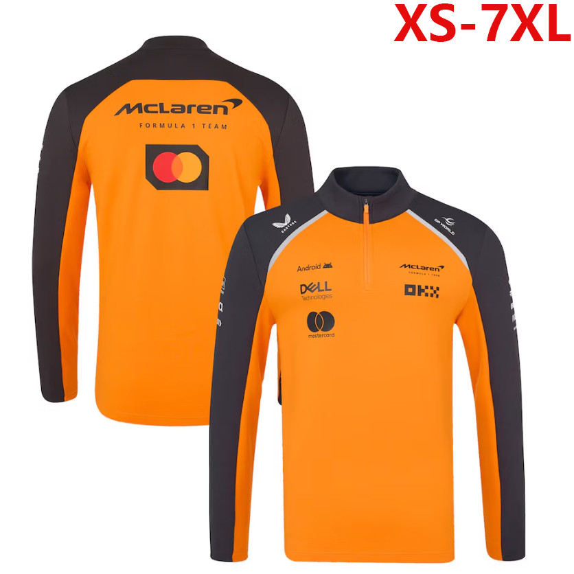 2026 Áo thun dài tay Unisex F1 mới + F1 Mclaren Racing Team Jersey