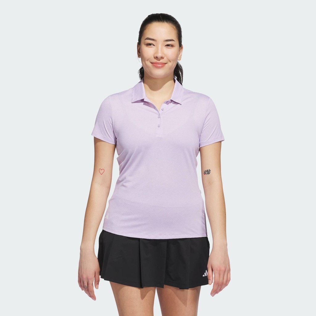 [20H 14.01-15.01]  - VOUCHER 40%]adidas Golf Women's Ottoman Short Sleeve Polo Shirt Women Purple JN