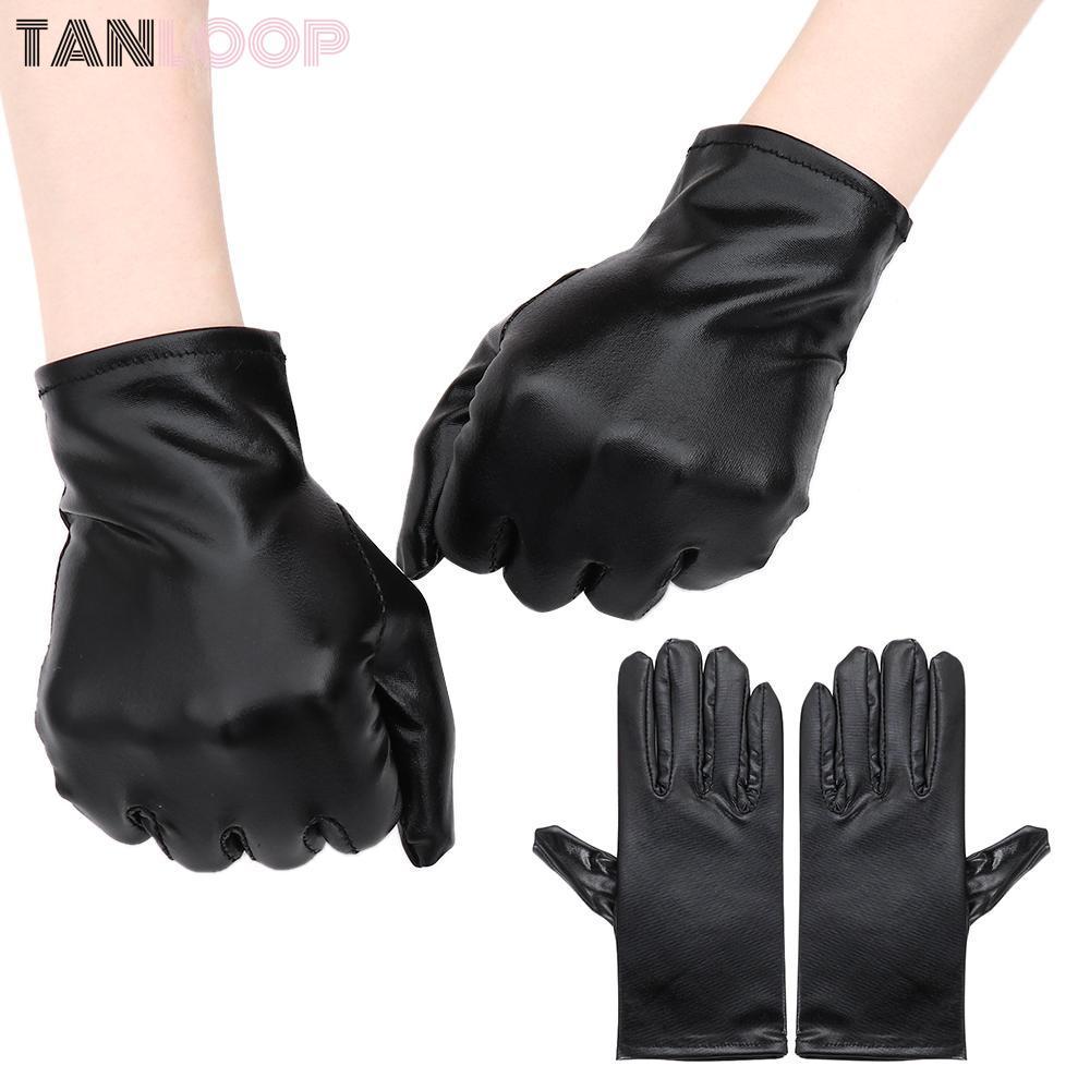 Găng Tay Da TANLOOP Gothic PU Mittens Gothic Punk Dress Up