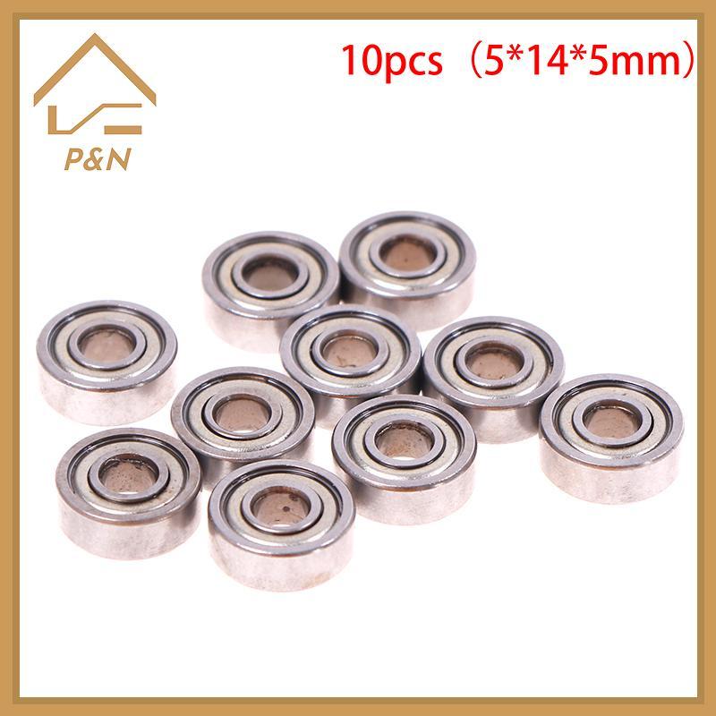 [P & N} 10 vòng bi thu nhỏ bằng thép carbon hình cầu rãnh sâu 5 * 14 * 5mm 605ZZ [VN]