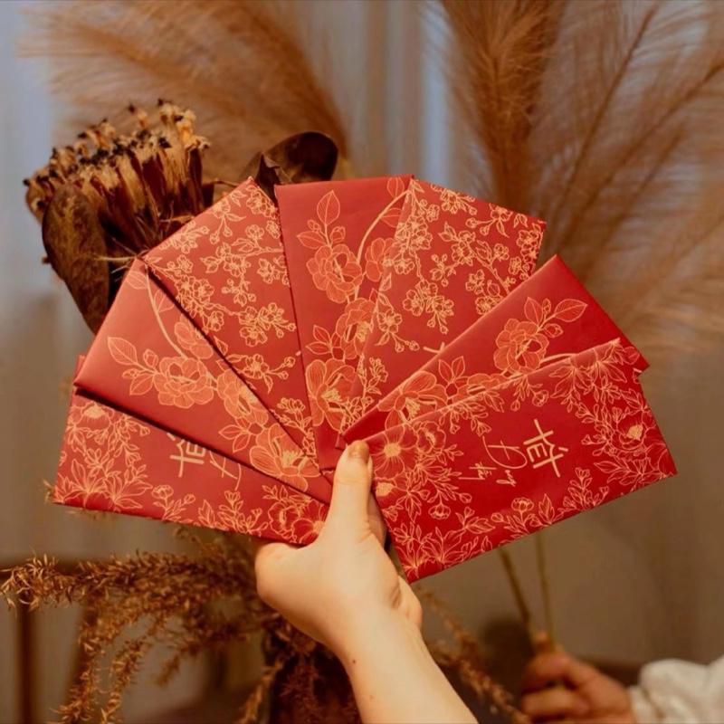 Bao Lixi Tết 2026 Cán Mờ, Bộ Lixi Hoa Lá, Lixi Tết Đẹp 2026, Lixi Thiết Kế Đẹp