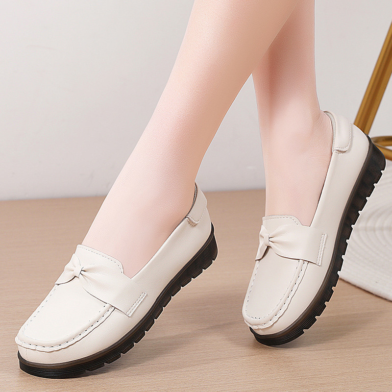 Giày Đơn Phong Cách Mới Giày Đế Bằng Nữ Loafers Loafers