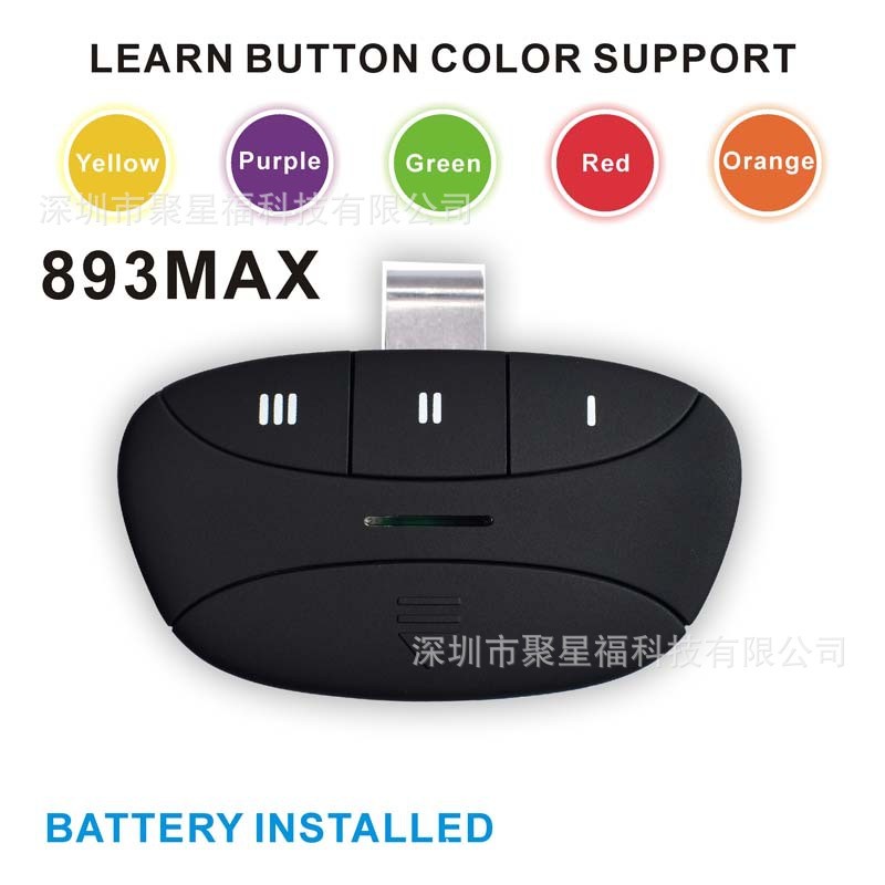 Thị trường 310 / 315 / 390mhz Điều khiển từ xa cửa nhà để xe 893MAX 893LM G953EV-P