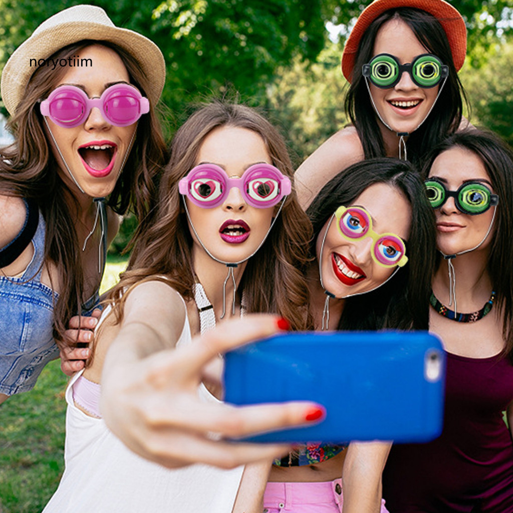 NOR Winking Kính Tập Hợp Vui Vẻ Phụ Kiện Kính Mắt Winking Mắt Kính Nhấp Nháy Ngộ nghĩnh Mới Lạ Đảng 